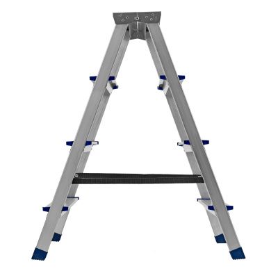 Стремянка двусторонняя 4 ступени, алюминиевая, Сибртех купить в Москве с доставкой по всей России | ProtosMarket.ru