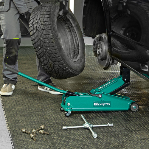 Домкрат гидравлический подкатной, 3 т, 192-532 мм, SUV Сибртех по ценам производителя в Казани с доставкой по всей России