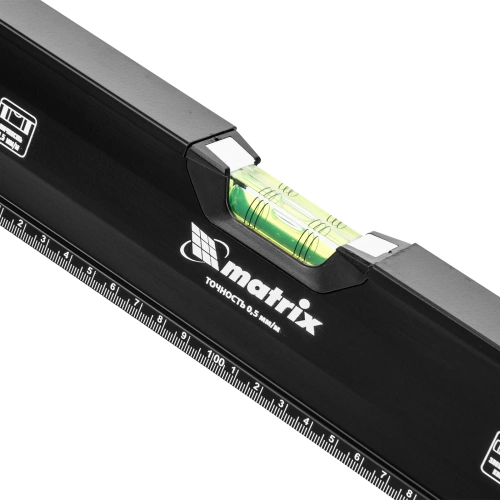 Уровень алюминиевый, усиленный, фрезерованный, 3 глазка, двухкомпонентные рукоятки, 2000 мм Matrix купить в Москве с доставкой по всей России | ProtosMarket.ru