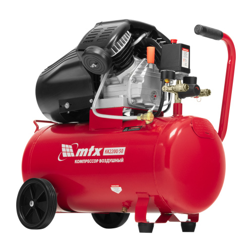 Компрессор воздушный КК-2200/50, 2,2 кВт, 350 л/мин, 50 л, прямой привод, масляный MTX по ценам производителя в Казани с доставкой по всей России
