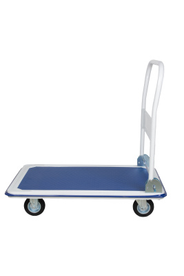 Тележка платформенная 300 кг TOR PH300 (880х600) со складной ручкой (резиновые колеса 125 мм) купить в Москве с доставкой по всей России | ProtosMarket.ru