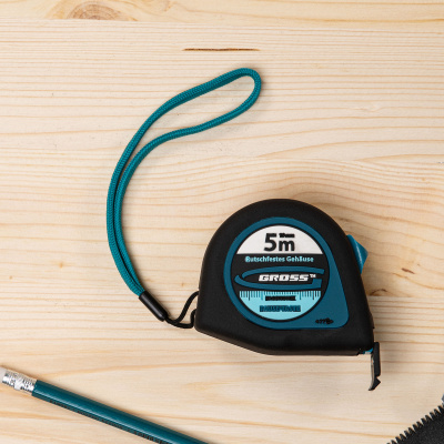 Рулетка "Ergonomisch",5 м x 25 мм,магнитный обрезиненный зацеп Gross по ценам производителя в Казани с доставкой по всей России