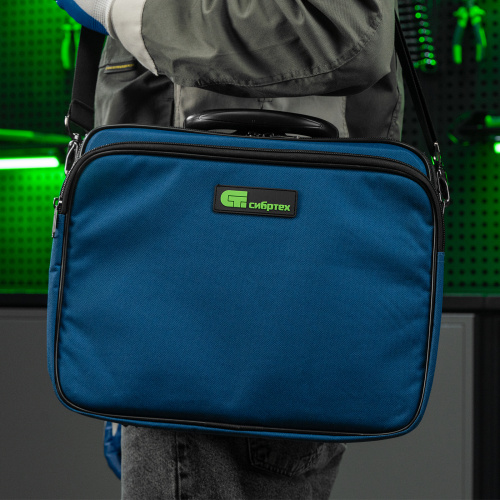 Кейс монтера, 365х300х110 мм, 10 карманов, наплечный ремень Сибртех купить в Москве с доставкой по всей России | ProtosMarket.ru