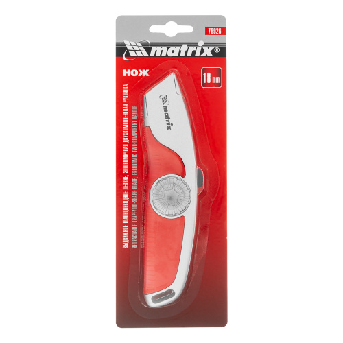 Нож, 19 мм, выдвижное трапециевидное лезвие, эргономичная двухкомпонентная рукоятка Matrix купить в Москве с доставкой по всей России | ProtosMarket.ru