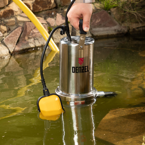 Дренажный насос DP1100X, 1100 Вт, подъем 11 м, 15500 л/ч Denzel купить в Москве с доставкой по всей России | ProtosMarket.ru