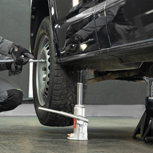 Домкрат гидравлический бутылочный, 4 т, h подъема 194-372 мм Matrix купить в Москве с доставкой по всей России | ProtosMarket.ru