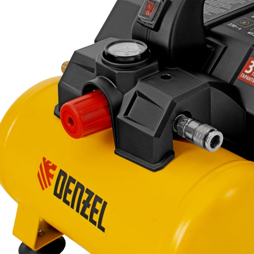Компрессор  DLS750/6 безмасляный малошумный 750 Вт, 140 л/мин,ресивер 6 л Denzel по ценам производителя в Казани с доставкой по всей России