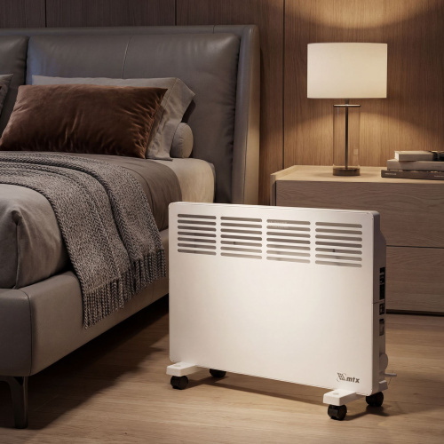 Конвектор электрический КМ-2000.2, 230 В, 2000 Вт, X-образный нагреватель, колеса, термостат MTX по ценам производителя в Казани с доставкой по всей России