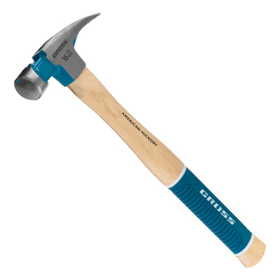 Молоток-гвоздодер, 450 г, угол 75, магнит, обрезиненная рукоятка American hickory GROSS купить в Москве с доставкой по всей России | ProtosMarket.ru