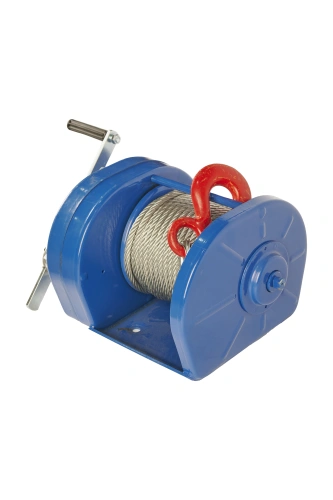 Лебедка ручная барабанная с тросом 3000кг  40м с храповым механизмом TOR JHW по ценам производителя в Казани с доставкой по всей России