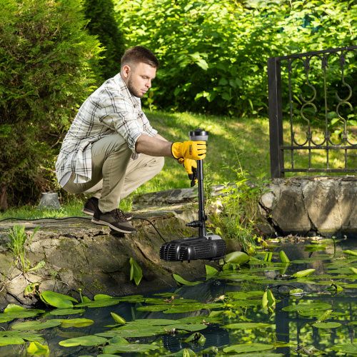 Насос фонтанный FNP90-39, 92 Вт, подъем 3,9 м, 3200 л/ч, колокольчик/каскад/гейзер Denzel купить в Москве с доставкой по всей России | ProtosMarket.ru