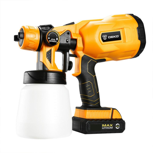 Краскопульт аккумуляторный DEKO DKSG20K2, 20В, 800 мл, 1*2.0Ач по ценам производителя в Казани с доставкой по всей России