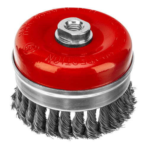 Щетка для УШМ Heavy Duty, 100 мм, М14, "чашка", крученая проволока 0.5 мм Matrix по ценам производителя в Казани с доставкой по всей России