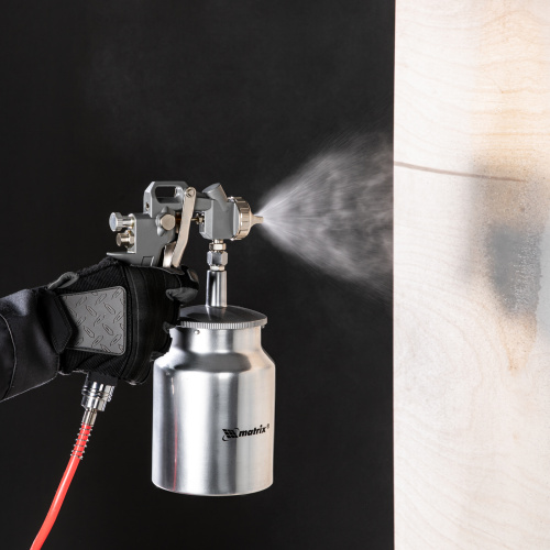 Краскораспылитель пневматический с нижним бачком V 1, 0 л, сопло D 1.2, 1.5 и 1.8 мм Matrix купить в Москве с доставкой по всей России | ProtosMarket.ru
