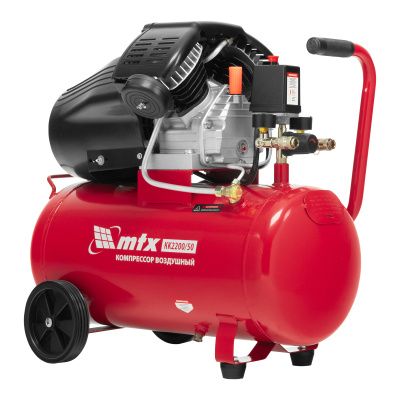 Компрессор воздушный КК-2200/50, 2,2 кВт, 350 л/мин, 50 л, прямой привод, масляный MTX по ценам производителя в Казани с доставкой по всей России