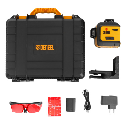 Лазерный уровень мультипризменный LX 360-2 Red, 30 м, 635 нм, аккумулятор Li 2800 мАч, резьба 5/8" Denzel купить в Москве с доставкой по всей России | ProtosMarket.ru