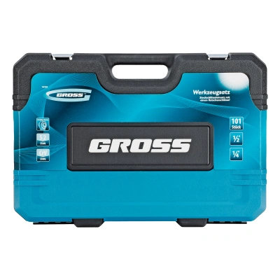 Набор инструментов, 1/4", 1/2", CrV, 120 зубьев, 101 предмет Gross купить в Москве с доставкой по всей России | ProtosMarket.ru
