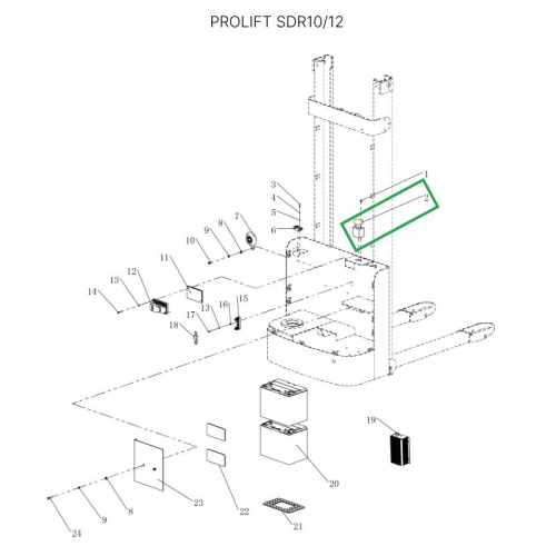 Аварийный выключатель для штабелеров SDR/SDK и SPN, для тележек SK20 по ценам производителя в Казани с доставкой по всей России