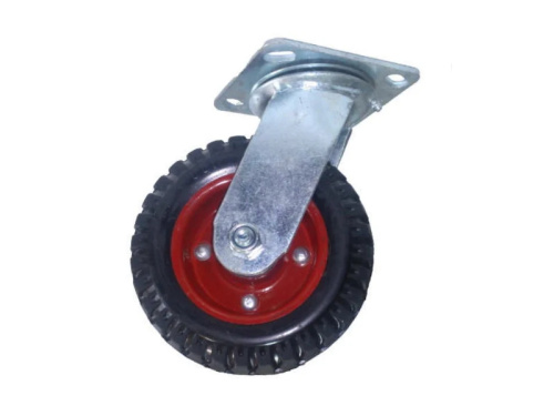 Колесо большегрузное поворотное PS 200 200 мм резина с протектором (F) по ценам производителя в Казани с доставкой по всей России