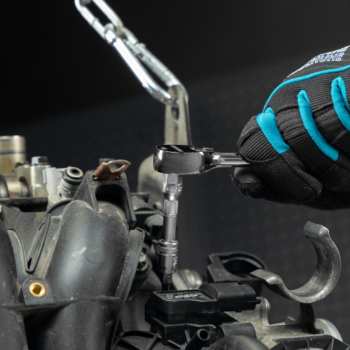 Ключ-трещотка 1/4", CrV, 120 зубьев, цельнометаллический, хром Gross купить в Москве с доставкой по всей России | ProtosMarket.ru