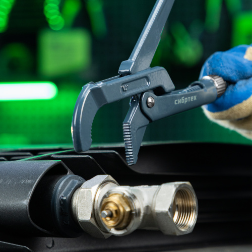 Ключ трубный рычажный КТР-0, 1/2", кованый, тип "B" Сибртех купить в Москве с доставкой по всей России | ProtosMarket.ru