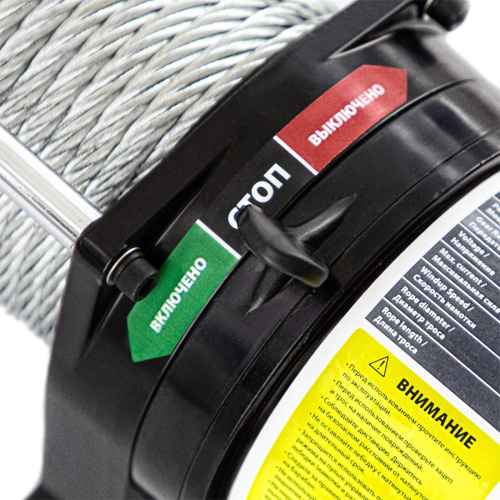 Лебедка автомобильная электрическая LB-3000.3.6 т, 3.4 кВт, 12 В Denzel по ценам производителя в Казани с доставкой по всей России