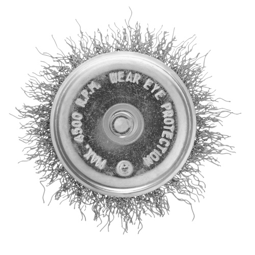 Щетка для дрели, 50 мм, "чашка" со шпилькой, витая проволока 0.3 мм Сибртех по ценам производителя в Казани с доставкой по всей России