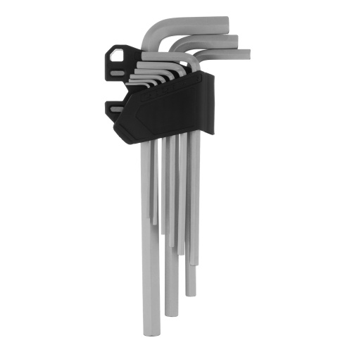 Набор ключей имбусовых, HEX, 1,5-10 мм, CrV, 9 шт., удлиненные Сибртех купить в Москве с доставкой по всей России | ProtosMarket.ru