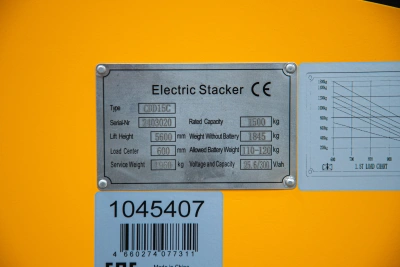 Штабелер самоходный 1,5 т 6,5 м TOR CDD15C Li-ion с кабиной 24/300 В/Ач по ценам производителя в Казани с доставкой по всей России