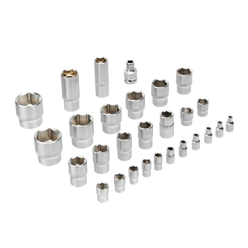 Набор инструментов, 1/2", 1/4", CrV, S2, пластиковый кейс, 82 предмета Denzel купить в Москве с доставкой по всей России | ProtosMarket.ru