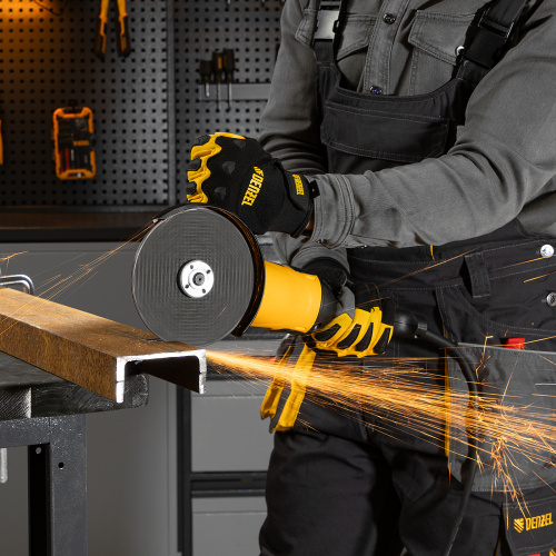 Машина шлифовальная угловая AG150-1500, 1500 Вт, 150 мм, 8500 об/мин Denzel купить в Москве с доставкой по всей России | ProtosMarket.ru