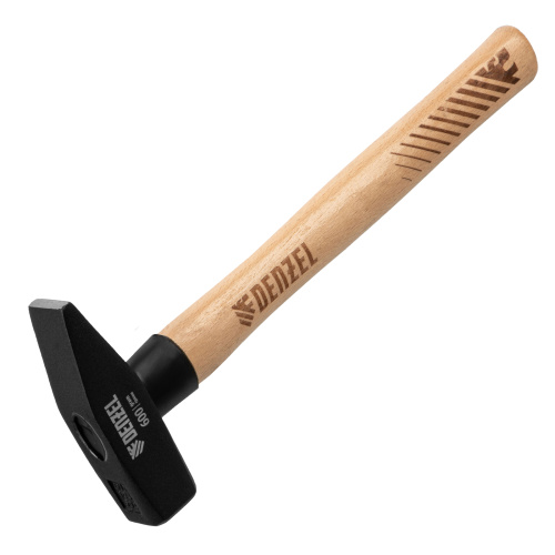 Молоток слесарный, 600 г, кованый квадратный боек, буковая рукоятка Denzel по ценам производителя в Казани с доставкой по всей России