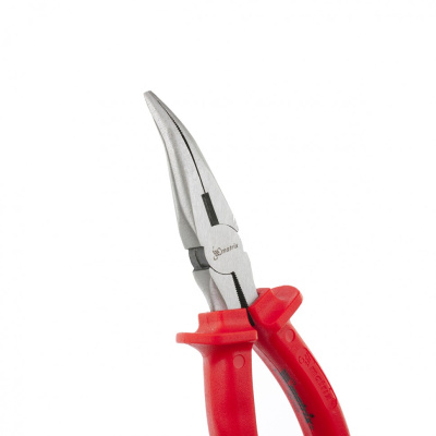 Длинногубцы изогнутые Econom, 160 мм, шлифованные, пластмассовые рукоятки Matrix купить в Москве с доставкой по всей России | ProtosMarket.ru