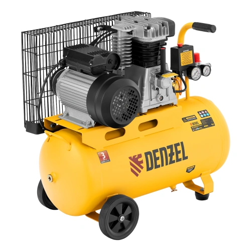 Компрессор воздушный BCI2300/50, ременный привод, 2.3 кВт, 50 литров, 400 л/мин Denzel купить в Москве с доставкой по всей России | ProtosMarket.ru