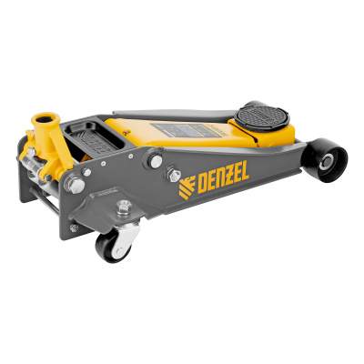 Домкрат гидравлический подкатной, 3 т, 125-470 мм, быстрый подъем, проф. Denzel по ценам производителя в Казани с доставкой по всей России