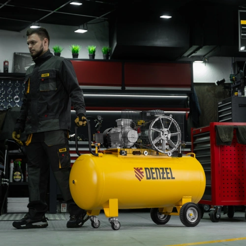 Компрессор воздушный BCI3000-T/200, ременный привод , 3.0 кВт, 200 литров, 530 л/мин Denzel купить в Москве с доставкой по всей России | ProtosMarket.ru