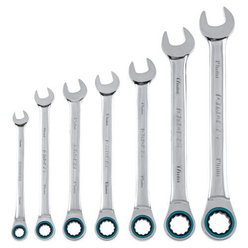 Набор ключей комбинированных с трещоткой, 8-19 мм, 7 шт, CrV Gross купить в Москве с доставкой по всей России | ProtosMarket.ru