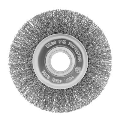 Щетка для УШМ, 125 мм, посадка 22.2 мм, плоская, витая проволока Сибртех по ценам производителя в Казани с доставкой по всей России