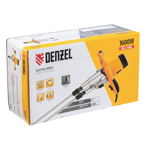 Миксер строительный EM-2-1600, 1600 Вт, 200-480/250-680 об/мин Denzel купить в Москве с доставкой по всей России | ProtosMarket.ru