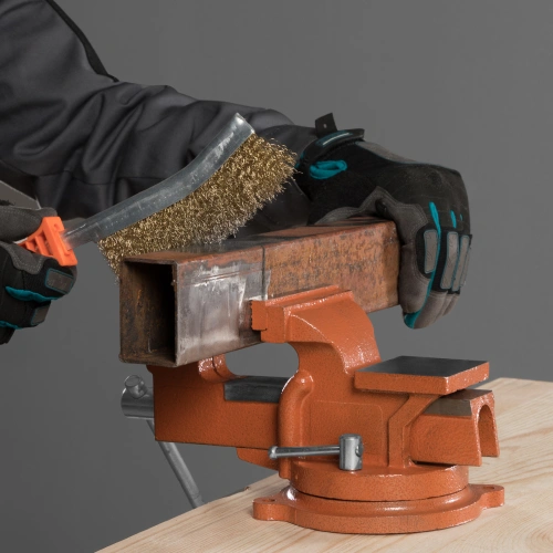 Тиски слесарные, 100 мм, поворотные, с наковальней Sparta купить в Москве с доставкой по всей России | ProtosMarket.ru