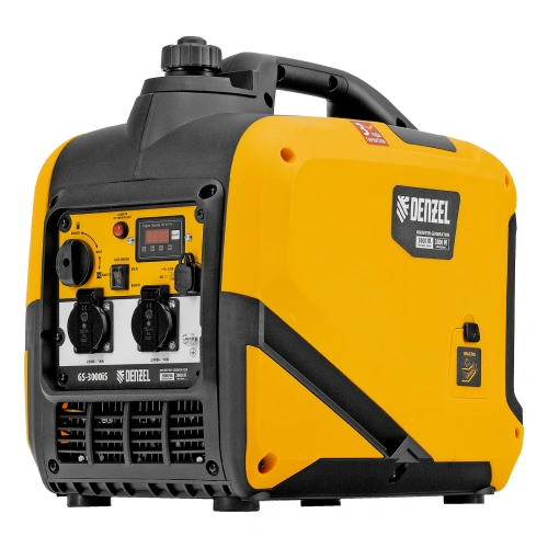 Генератор инверторный GS-3000iS, 3,0 кВт, 230 В, закрытый корпус, ручной старт DENZEL по ценам производителя в Казани с доставкой по всей России