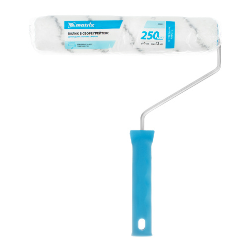 Валик "Грейтекс", 250 мм, ворс 12 мм, D 36 мм, D ручки 6 мм, полиакрил Matrix купить в Москве с доставкой по всей России | ProtosMarket.ru