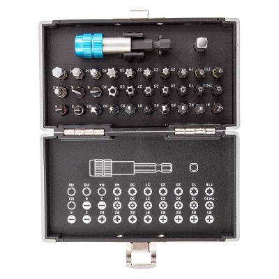 Набор бит, магнитный адаптер, сталь S2, пластиковый кейс, 32 предмета Gross купить в Москве с доставкой по всей России | ProtosMarket.ru