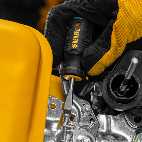 Отвертка SL6x38 мм, CrV, трехкомпонентная рукоятка Denzel по ценам производителя в Казани с доставкой по всей России