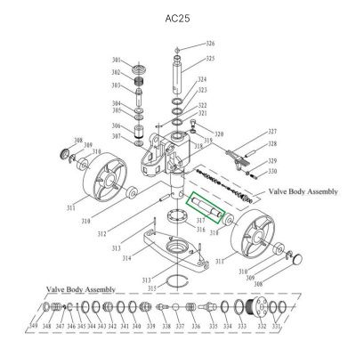 Ось крепления рулевых колес для гидравлических тележек AC25 купить в Москве с доставкой по всей России | ProtosMarket.ru
