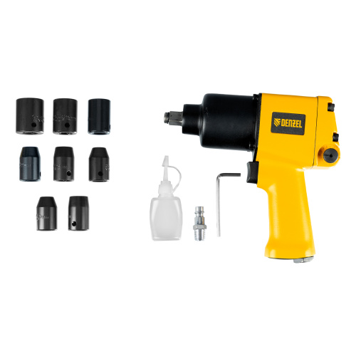Ударный пневмогайковерт IW860+набор головок, 1/2", 7000 об/мин, 868 Нм Denzel купить в Москве с доставкой по всей России | ProtosMarket.ru