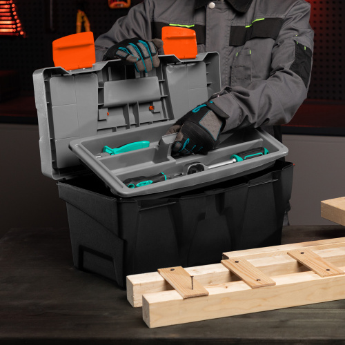 Ящик для инструмента 20", 500 х 260 х 260 мм, пластик Stels купить в Москве с доставкой по всей России | ProtosMarket.ru