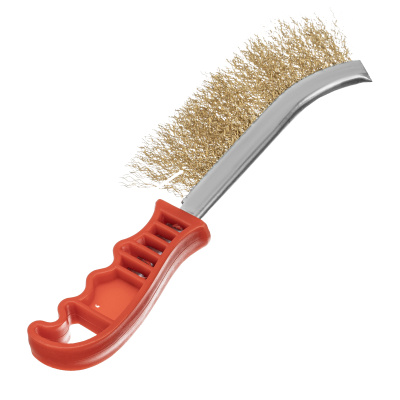 Щетка металлическая латунированная, пластиковая ручка Matrix купить в Москве с доставкой по всей России | ProtosMarket.ru