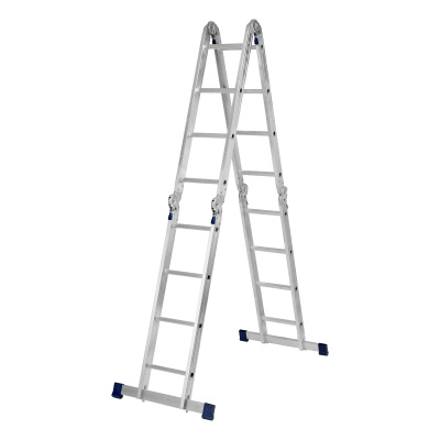 Лестница шарнирная алюминиевая, 4 х 4 ступени, Сибртех купить в Москве с доставкой по всей России | ProtosMarket.ru