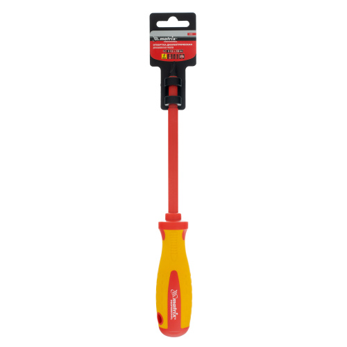 Отвертка Insulated, SL6.5 x 150 мм, CrMo, до 1000 В, двухкомпонентная рукоятка Matrix Professional купить в Москве с доставкой по всей России | ProtosMarket.ru